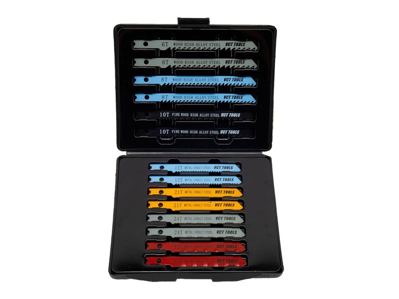 14pc Universal Jigsaw Saw Blade Set Jig Saw U Shank Jig Saw Blade